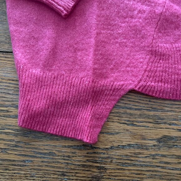 360 CASHMERE bright pink 100% cashmere sweater/S - Picture 2 of 9
